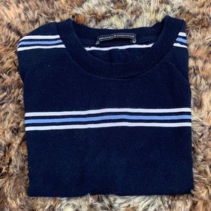 brandy melville stripped bella crop top perfect condition 🤍🤍